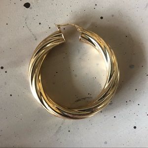 14kt Gold Hoops